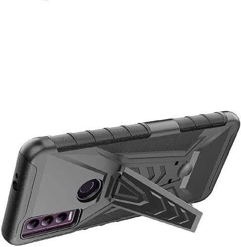 Miniatura 4 de Para Motorola Moto G Play 2023 (XT2271), Moto G Power 2022, Moto G Pure - Funda a prueba de golpes con funda de clip para cinturón - VX Negro