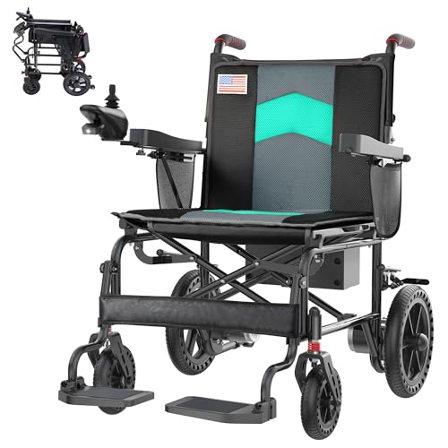 22 All-Terrain Electric Wheelchair with Removable Battery