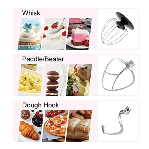 Ventray Stand Mixer, 4.5-Qt 500W 6-Speed Tilt-Head Food Mixer, Electric Kitchen Mixer With Stainless Steel Bowl, Dough Hook, Whisk And Mixing Beater, White, Mk37 #TOP3