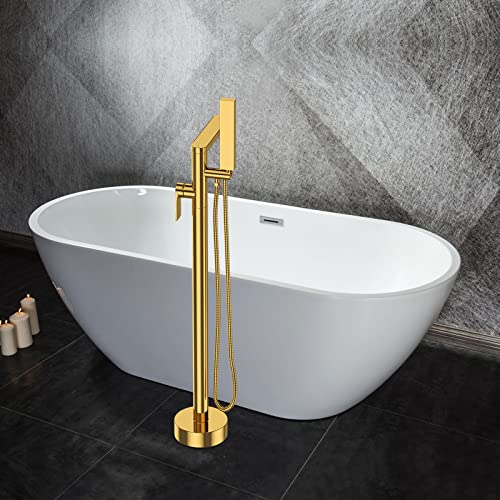 UERGWJH Badewanne, Ovale Freistehende Badewanne, Weiß, Acryl, Modernes Design, Entspannung im Bad – Bild 7