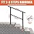 Belinova 3 Steps Handrails for Outdoor Steps, Outdoor Stair Railing, Wrought Iron handrail for Concrete&Wooden Steps, Black Stair Railing, Railings for Outdoor Steps, Porch Railing
