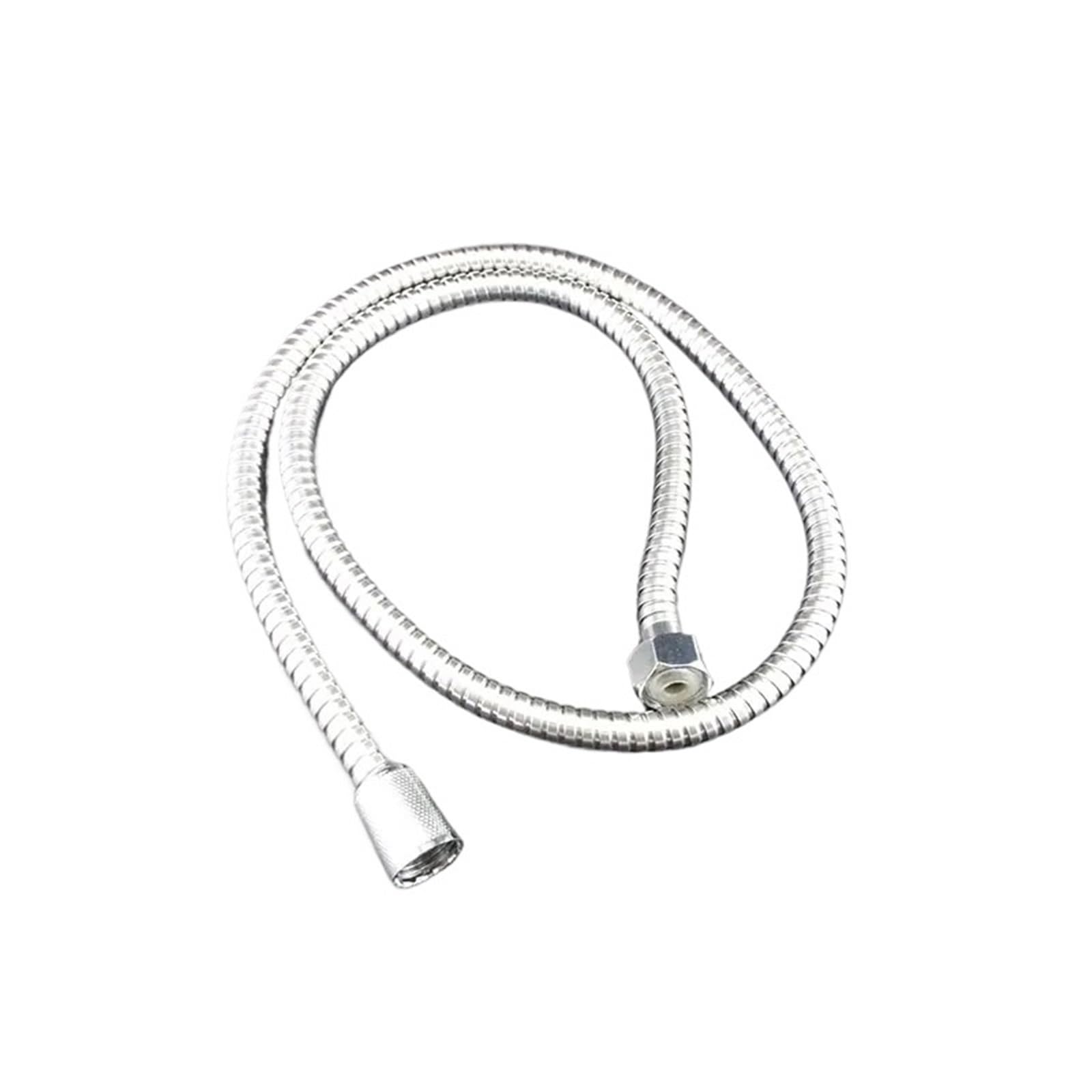Flexible Shower Hose Tube 1.2m/1.5/2m Long for Home Bathroom Water Extension Plumbing Pipe Pulling Stainless Steel for Bathroom Fittings(2M)