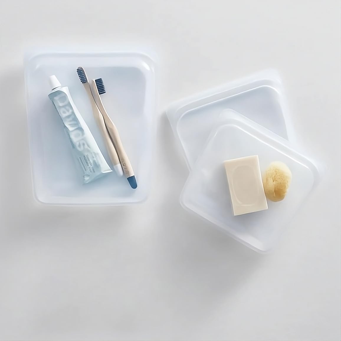 Top Chef Stasher Bags | Reusable Silicone Food Bags for Cooking, Freezing & Storing | 3-Pack (2 M, 1 L)