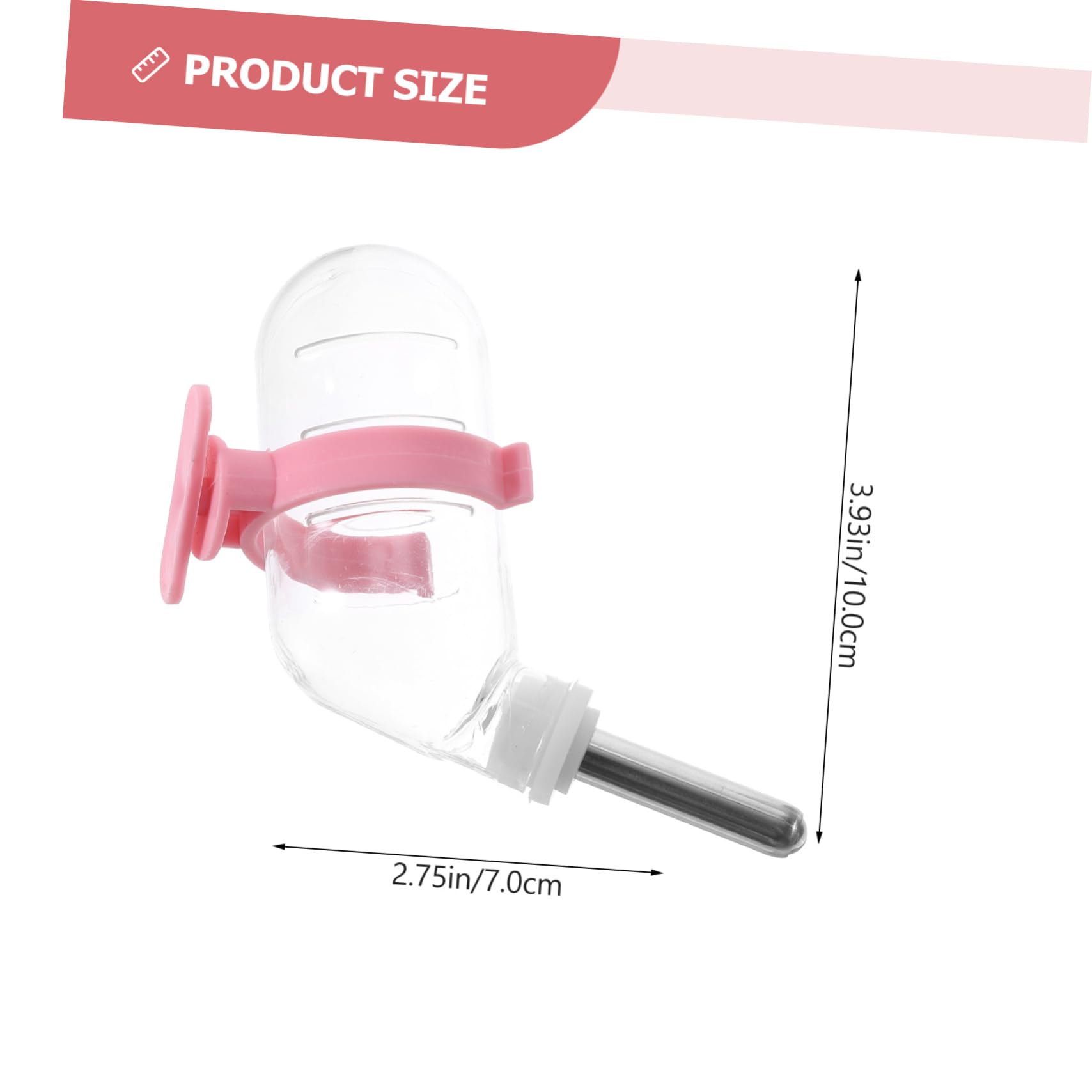 Garneck 4Pcs Hamster Water Bottles Automatic Hanging Waterer Capacity Leak Design Convenient Pet Feeder for Animals Easy Water Level Monitoring