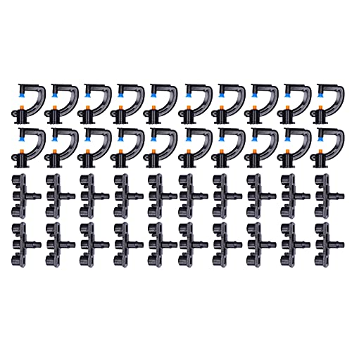 ANKROYU 20 Pcs G Type Mist Nozzles, ABS Irrigation Sprinkler Heads