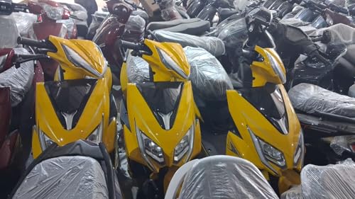 Image of Ultrabikes Roar Electric Scooter | 60V 45Ah Lithium Ion Battery | 1000 Watt Motor | 50 KMPH Top Speed | 3 Speed Modes | Fast Charger | Powerful Controller (Yellow)
