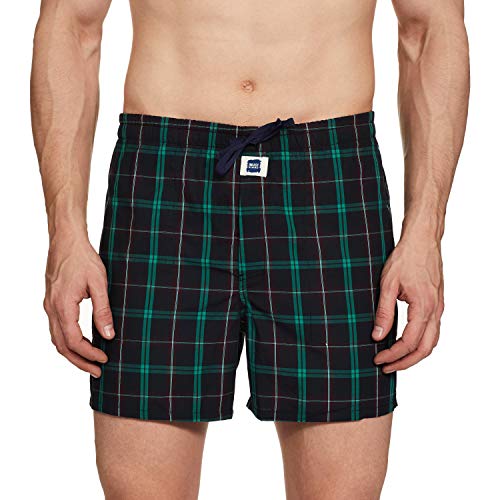 Image of Amazon Brand - Inkast Denim Co. Men's Cotton Regular Printed Boxer Shorts (Pack of 3) (IKSTBOX-01-PO3 Multicolor-15 S)