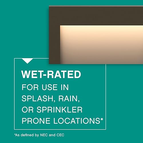 Miniatura 4 de Hinkley Landscape Lighting Taper Wide Horizontal 12v Deck Sconce - Aluminum, Low Voltage, Mounts Flush to Surface, Integrated LED, Wet Rated, Modern