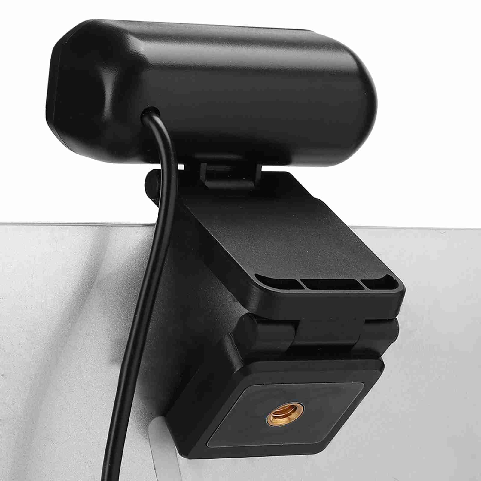 Kamera internetowa USB 1080P z mikrofonem Full HD 1080P 30FPS Plug and Play kamera internetowa do zajęć online, wideokonferencji, czarne tworzywo ABS