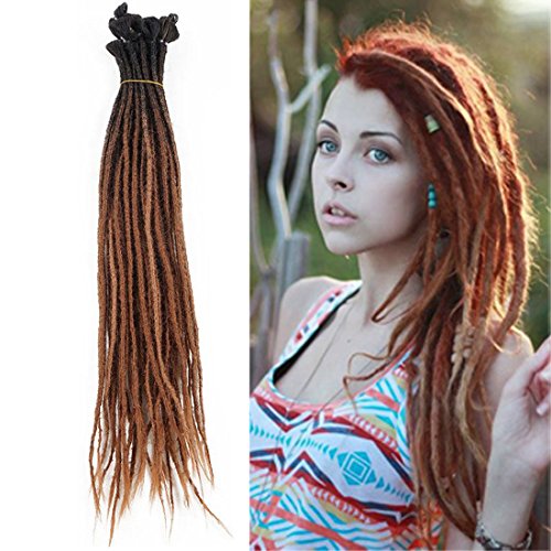 Synthetic Handmade Dreads dreadlock extensions reggae hair from nepal for hippie tribal 24inch …