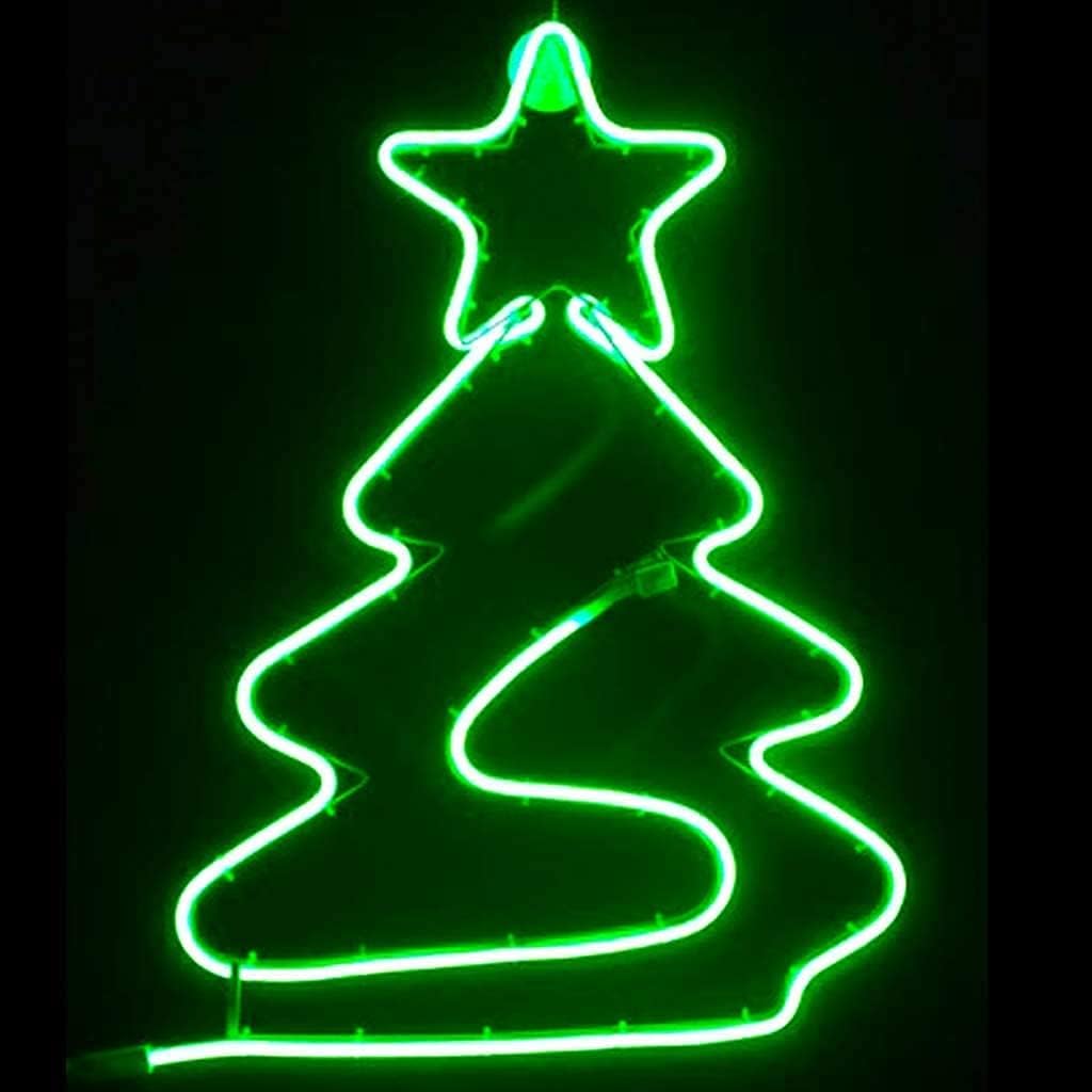 Christmas tree shape made with light strip