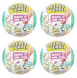 MGA's Miniverse Make It Mini Food Cafe Series 1 Breakfast Shop Bundle (4 Pack) Mini Collectibles, Blind Packaging, DIY, Resin Play, Replica Food, NOT Edible, Collectors, 8+