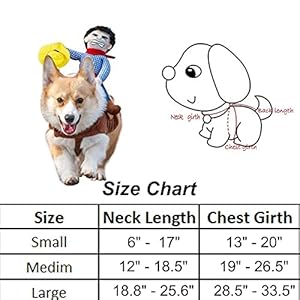 T2Y Cowboy Rider Dog Costume - Halloween Dog Costumes for Large and Extra Large Dogs, Dogs Clothes Knight Style with Doll and Hat for Halloween Day Pet Costume(Large) T2Y Cowboy Rider Dog Costume Halloween Dog Costumes for Large and Extra Large Dogs Dogs Clothes Knight Style with Doll and Hat for Halloween Day Pet CostumeLarge