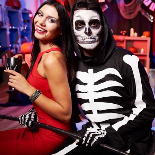 Ouligay 3 Pcs Studded Bracelet, Spiked Bracelets, Punk Leather Bracelet for Women Men, Vintage Chain 80s Wristband Set, Gothic Accessories for Rocker Outfits Emo Y2k Punk Jewelry2