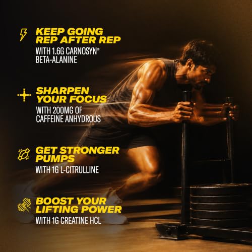 Image of C4 Original Pre Workout Powder (Watermelon), 200mg Caffeine Anhydrous with CarnoSyn Beta-Alanine, L Citrulline, & Creatine HCL, Preworkout Powder for Men & Women, 30 Servings,167gm
