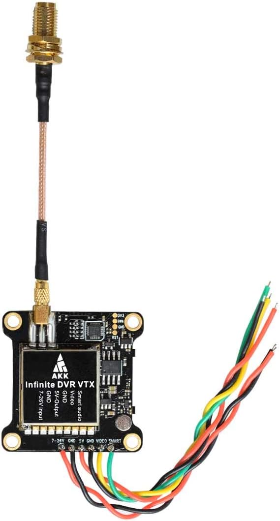 AKK Infinite DVR VTX 25mW/200mW/600mW/1000mW MMCX Transmitter Support OSD Configuring Upgraded Long Range Version