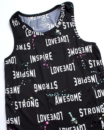 Image of RBX Girls Pants Set - 3 Piece Active Fleece Tank Top Pullover Girls Hoodies and Kids Leggings Athletic Set (7-14)