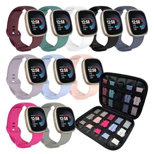 HAYONLIY X|[coh [P[Xt 10{pbN Fitbit Versa 3/Versa 4/Fitbit Sense/Sense 2ɑΉ \tgŒʋĈhXgbv jp