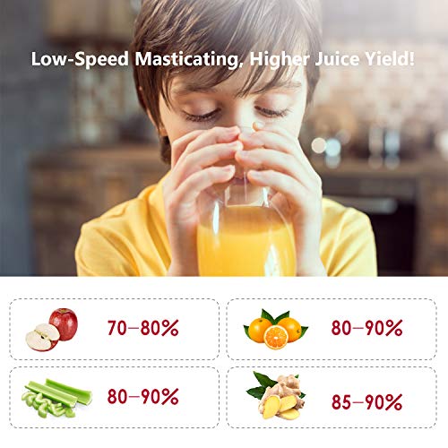 Geek Chef Slow Masticating Juicer, outdoor juicer Accessories-Portable fruit blender travel mini personal blender bpa free pink - Thumbnail 3