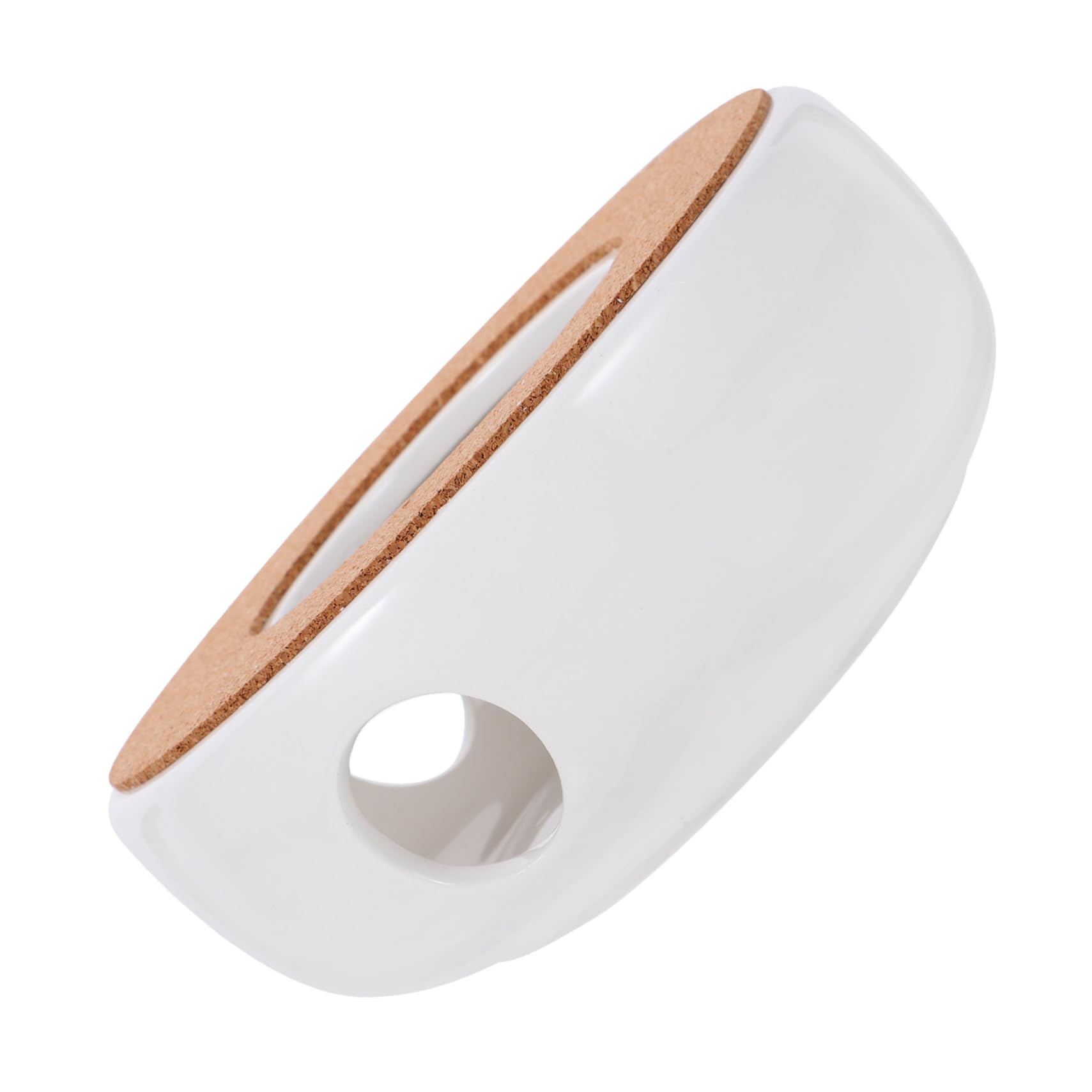 DECHOUS Teapot Warmer Insulated Thermal Teapot Heater Induction Teapots Base Kettles Transparent Warmers Cozy Tea Pots Warmer for Teapot Coffee Warmer Hollow Tea Warmer Ceramics White