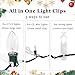 AUMAYCO Christmas Light Clips 60PCS Gutter Clips for Hanging Outdoor Lights, All in One Universal Shingle Gutter Hooks Compatible with C7, C9 and Mini Lights for Outdoor Christmas Xmas String Lights