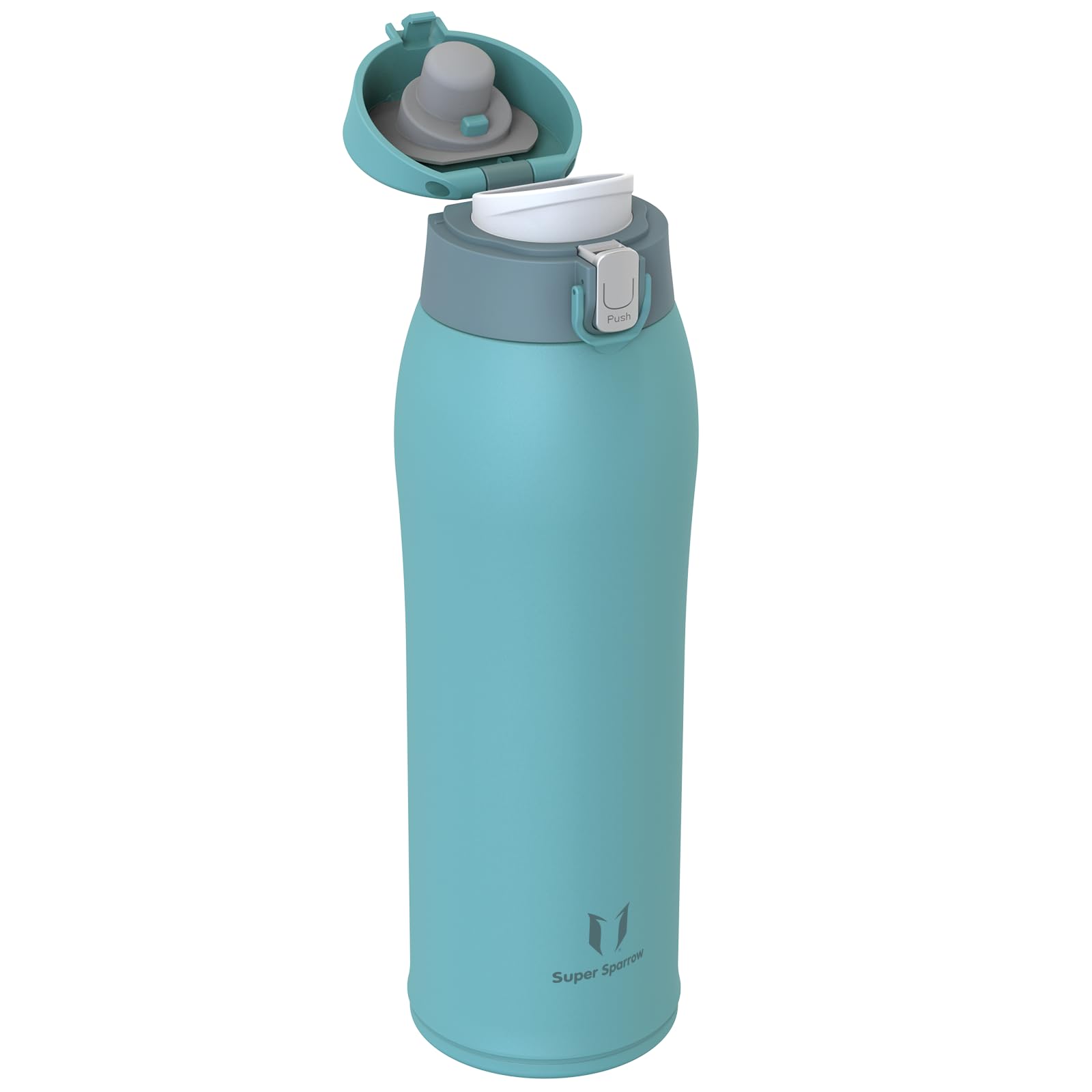 Super Sparrow Borraccia Termica, Acciaio Inox Bottiglia Termica - 350ml, 500ml, 750ml, 950ml - Senza BPA Tazza Termica, Borraccia Termica per Bambini, Scuola, Sportiva, Bici, Campeggio, Palestra