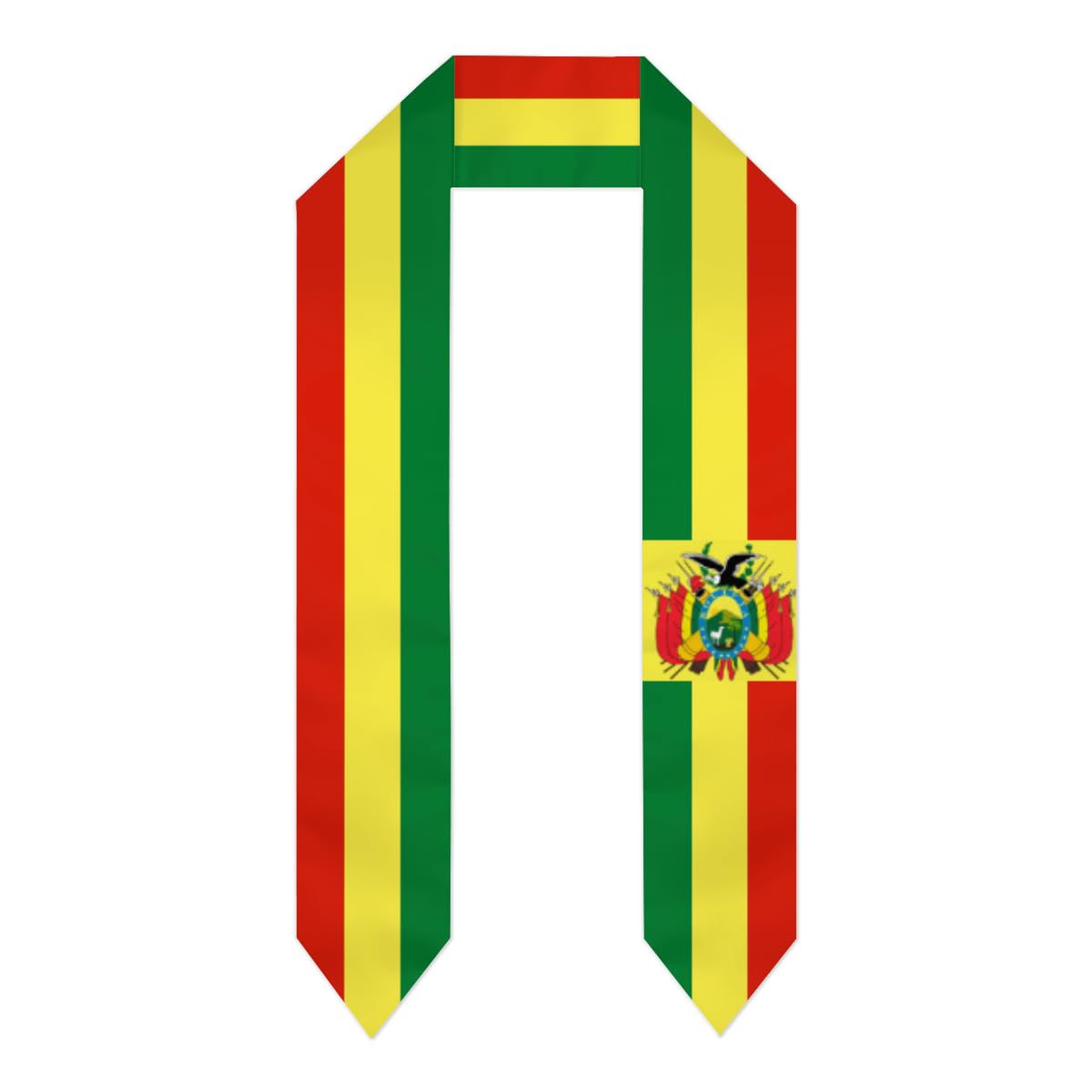 YUZEKABZ Country Flag Graduation Stole, Graduation Sash Scarf Gifts for International Student, Bolivia Flag, One size