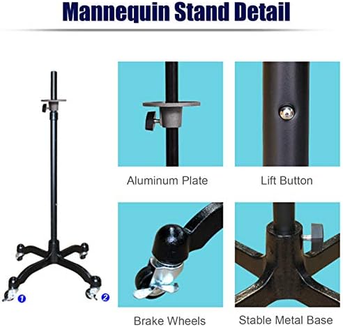 LSMK Dummy Mannequin Sewing Dress Form Female, Adjustable Women Mannequins/Beige Foam Body Torso Manikin/Lightweight Sew Clothing Model Stand, Sticking (Size : XXL-Model 88)