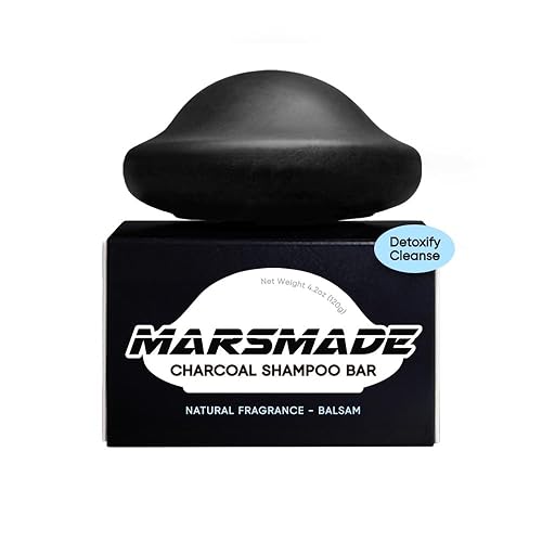 Charcoal Shampoo Bar 2.0 - Jabón hidratante e hidratante natural para el cabello en barra para exceso de acumulación de aceite y nutrición del cuero
