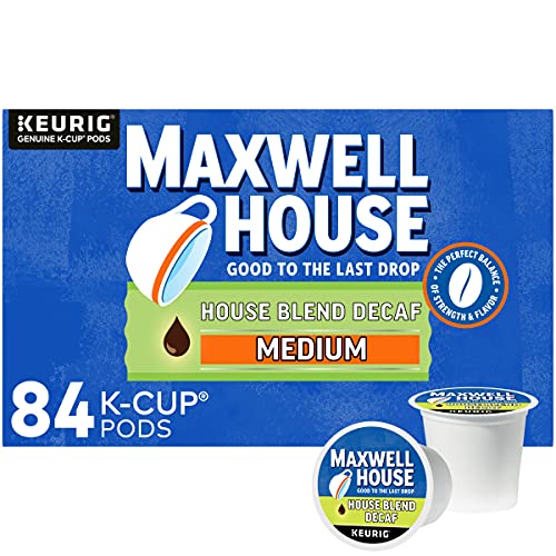 Maxwell House Decaf House Blend Medium Roast K-Cup Coffee Pods (84 Pods)