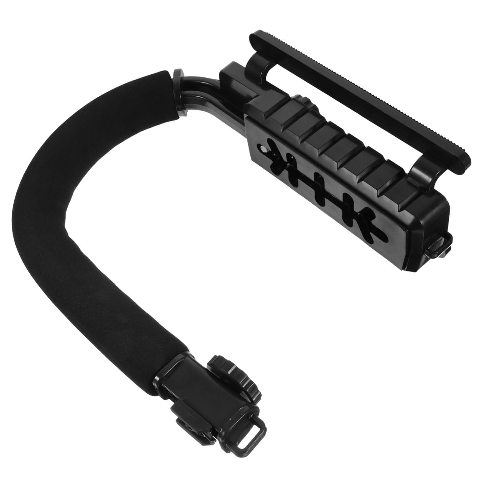 Stabilizzatore per Fotocamera U a Mano, Lega di Alluminio, Nero