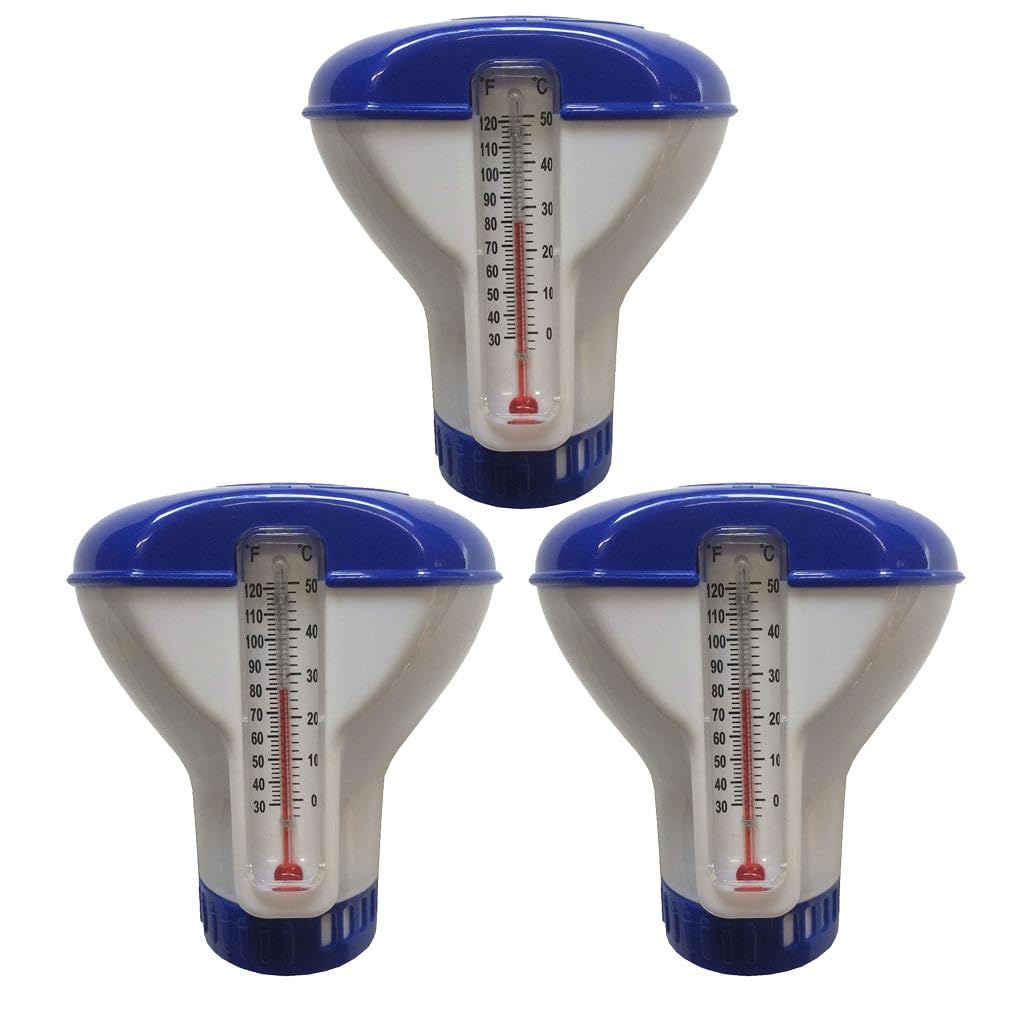 CALANDIS 3X Pool Floating Chlorine Dispenser Large Capacity Durable with Thermometer | Pool Chemicals & Clarifiers | | Pools & Spas-picture-14