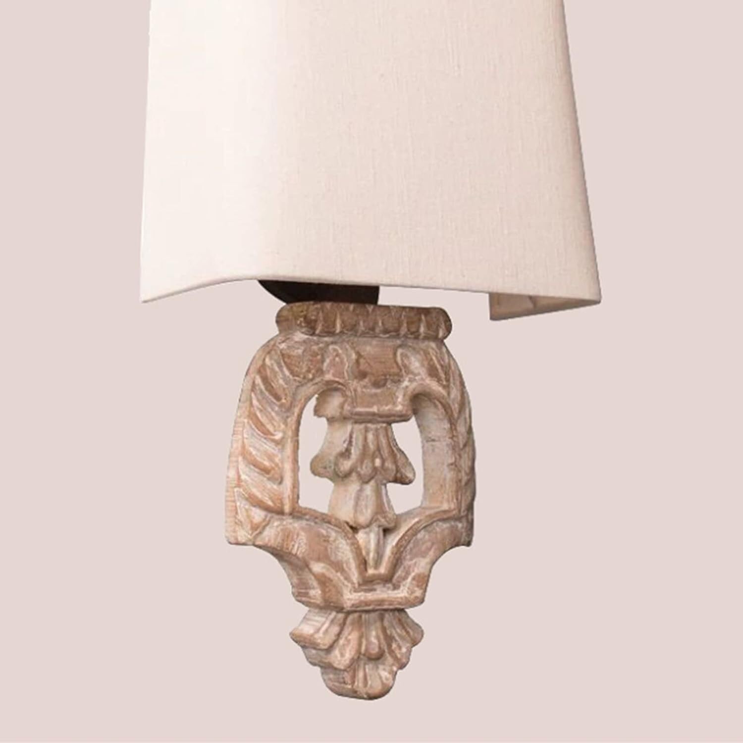 HYJAUSXB Wall Lamps Sconces French Solid Wood Lamp Bedroom Bedside Sconce Light Country Study for Bedroom, Entryway, Dining Room