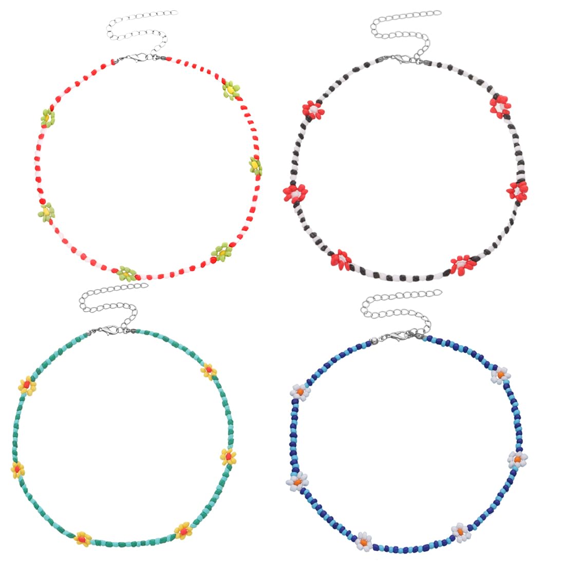Collana girocollo vibrante, perline popolari in ceramica dipinte a mano, arte della gioielleria ucraina - Italia