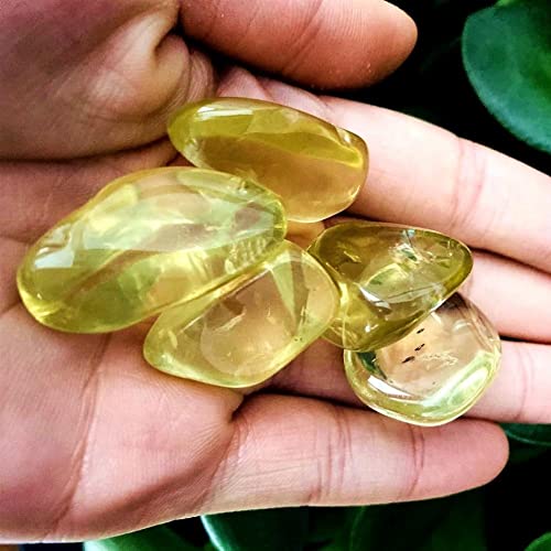 Pierre à rouler en citrine naturelle de 100g pour décoration de maison