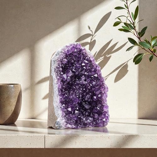 KALIFANO Large Tree of Life (1,251 Gemstone Count) Chakra Crystal Tree with Healing Properties - NAtural Amethyst Geode Cluster