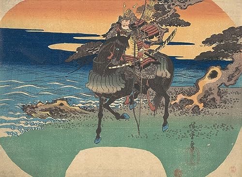 Impression Ando Hiroshige cheval noir tableau poétique pour sublimer votre intérieur