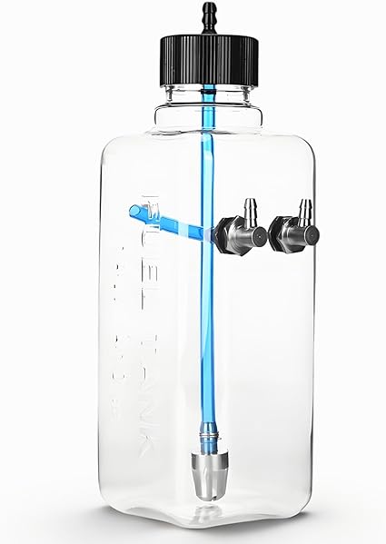 RC Engine Gas Fuel Tank, RC Model Transparent Fuel Tank Accessories Plastic Fuel Tank Replacement Part for RC Airplane Part(410ml(30-40cc Airplane))