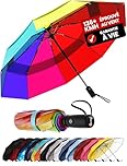 Repel Umbrella Parapluie Pliant Résistant au Vent - Ouverture Automatique Facile - Parapluie Compact et Durable, Armature en Fibre de Verre Solide, Dôme Imperméable – Tient dans un Sac à dos ou à Main