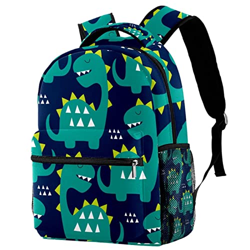 Sac à dos dinosaures vert et bleu marine Leisure Campus de voyage étanche