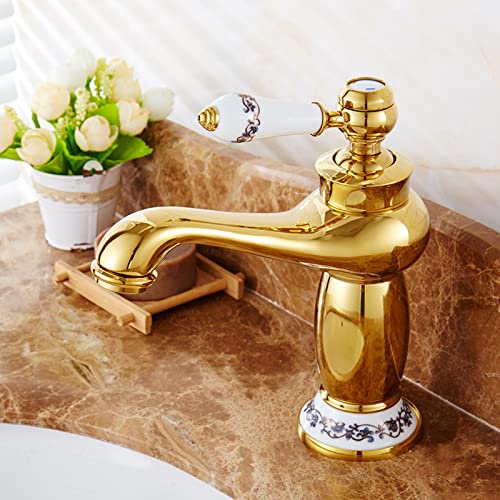 Robinet de lavabo mitigeur pour vasque de salle de bain rétro