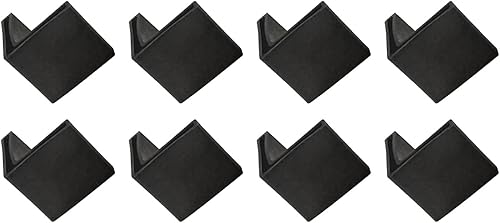 Almohadillas angulares de hierro para muebles (1.5 pulgadas), 8 unidades, cubiertas de plástico en forma de L para pies de muebles, estantes, disponible en Yaxa Peru