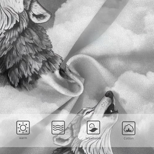 Cool Wolf Gray Toddler Girls Panties, Girls' Underwear, 2T–8 Years3