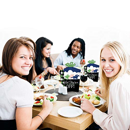 Centres de table pliables graphiques pour buffet de fête course de chevaux - 5