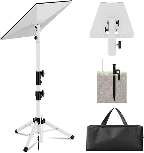 Starlink Mount Gen 3, Starlink Tripod Stand with Mount Adapter, Adjustable Height Starlink Tripod Mount Gen 3, 90° Tilt Angle Adjustment Starlink Antenna Pipe Adapter (White)