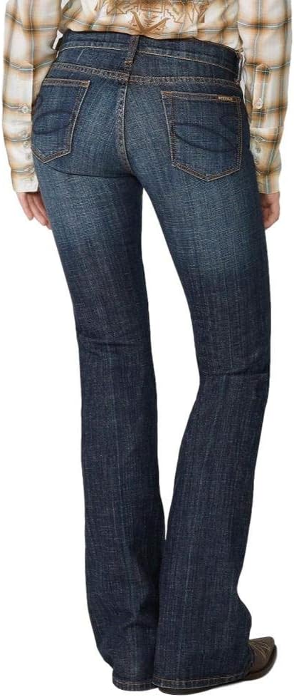Stetson Women's 816 Classic Dark Wash Boot Cut Jeans Med Wash 16 XL