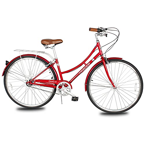 Tracer Osaka Hybrid Bikes for Women,Steel Frame, Internal 3 Speed,