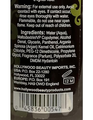Hollywood Beauty argan spritz 3 fl oz miniatura 3
