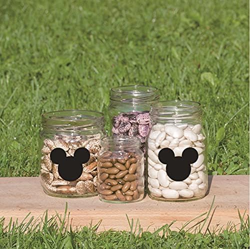 Miniatura 5 de HORNO Adhesivo de pared de dibujos animados, bonito arte de pared de animales, fácil de quitar (negro)