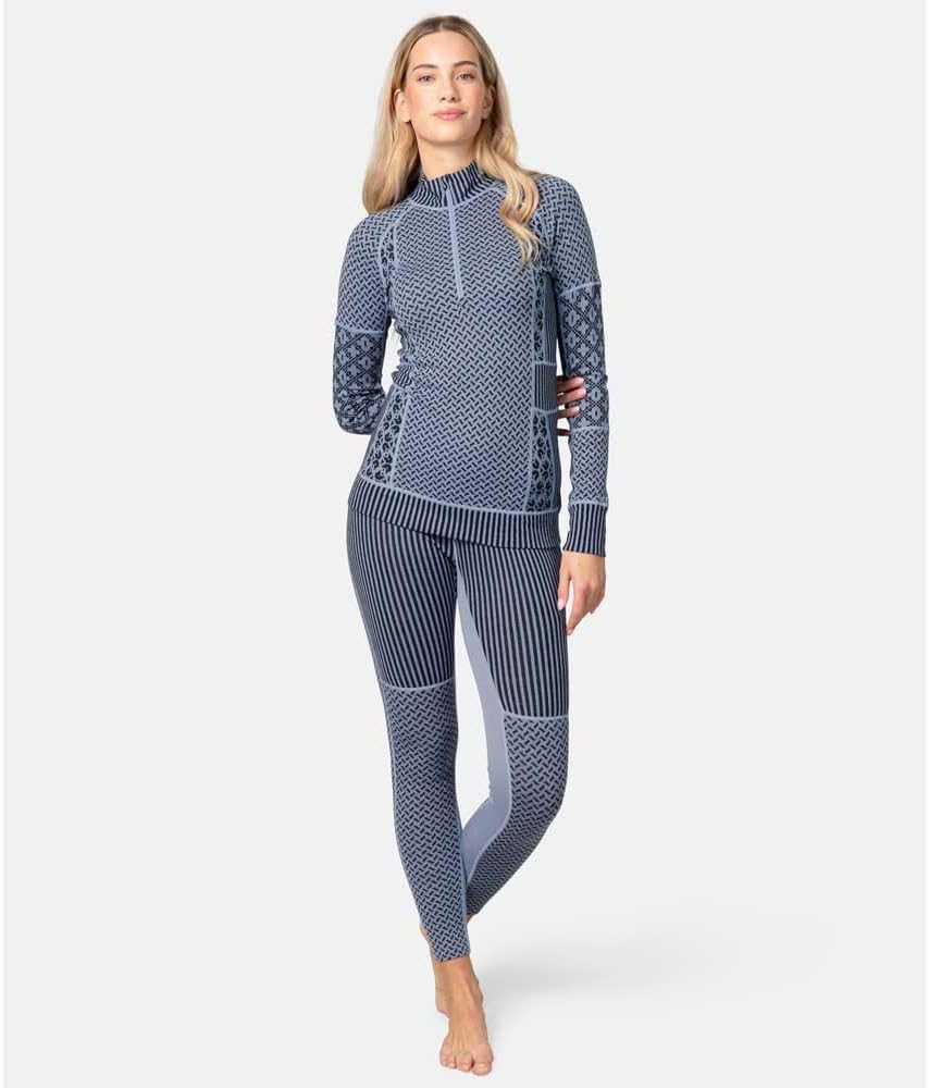Kari Traa Smekker Half Zip Women's Base Layer Top - 100% Merino Wool Fitted Long Sleeve Knit Thermal Shirt - Image 3